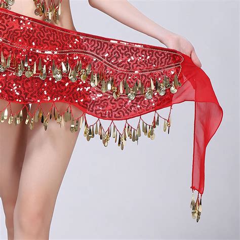 Belly Dance Waist Chain Hip Scarf Women Fringe Tassels Coins Belt Costume Ebay