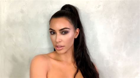 watch kim kardashian west share her beauty secrets baking contouring and “blingy” smoky eyes