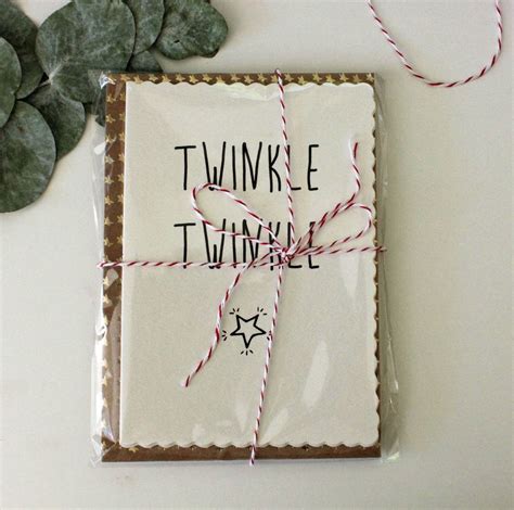 Twinkle Twinkle Christmas Card By Lola And Gilbert London Ltd