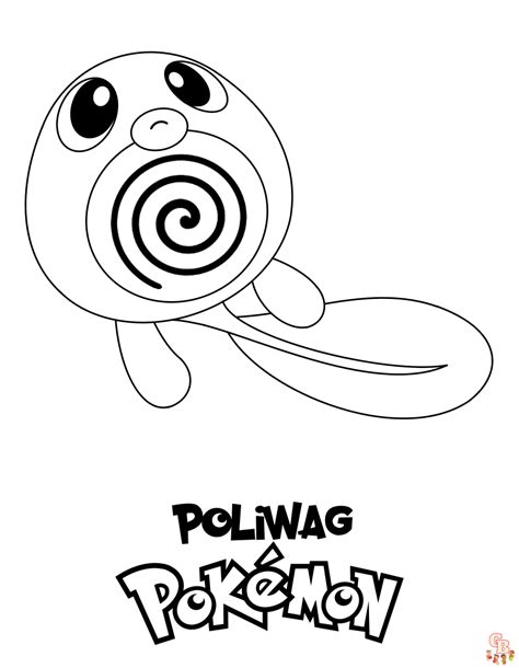 Poliwag Coloring Pages Free Printable Pages For Kids Gbcoloring