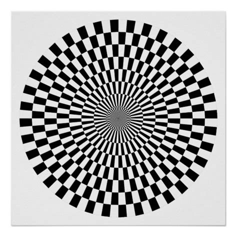 Op Art Wheel Black And White Poster Poster Art Poster Prints Poster
