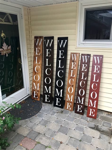 Wood Welcome Sign Wooden Welcome Sign Rustic Welcome Sign Etsy