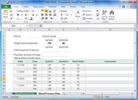 12 Free Blood Pressure Chart Templates Word Excel Templates