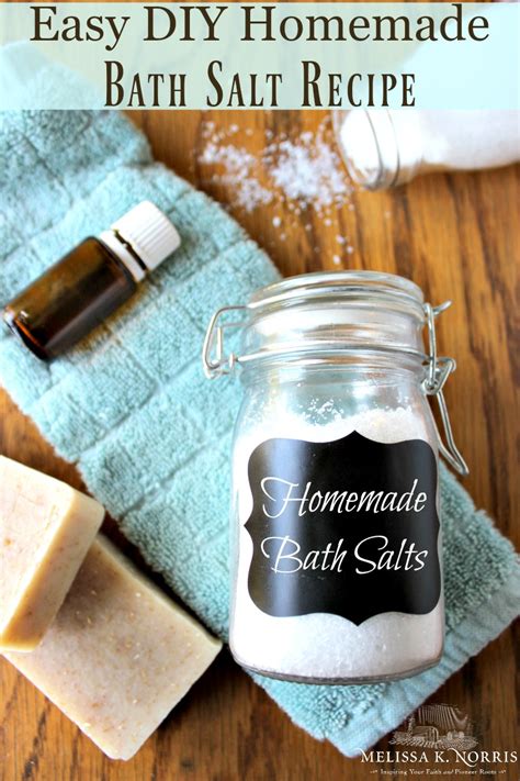 Homemade Diy Bath Salt Recipe Use Herbs Or Essential Oils Melissa K