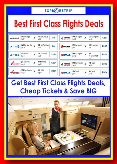 Best First Class Flights Deals Check Out The Lowest Airfares Best