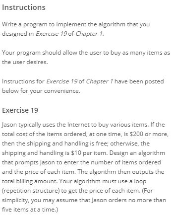 Solved Instructions Write A Program To Implement The Chegg Com