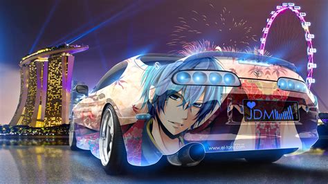 Anime Car Desktop Wallpapers Wallpaper Cave