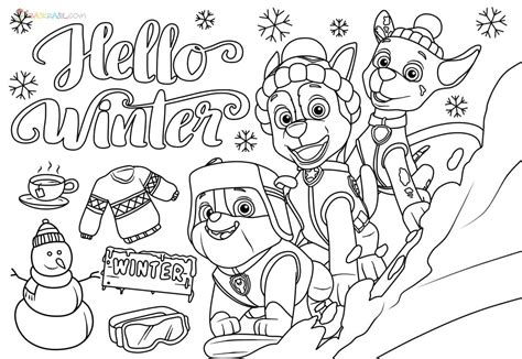 Free Printable Winter Images Coloring Pages For Preschoolers