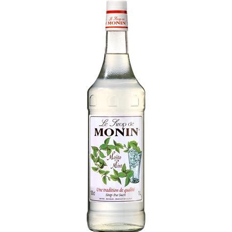 Monin Mojito Mint Flavoured Syrup White Large 1000 Ml