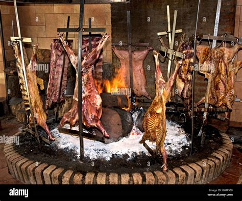 Parilla Restaurant Buenos Aires Argentina Cooking Meat Grilled Grilling