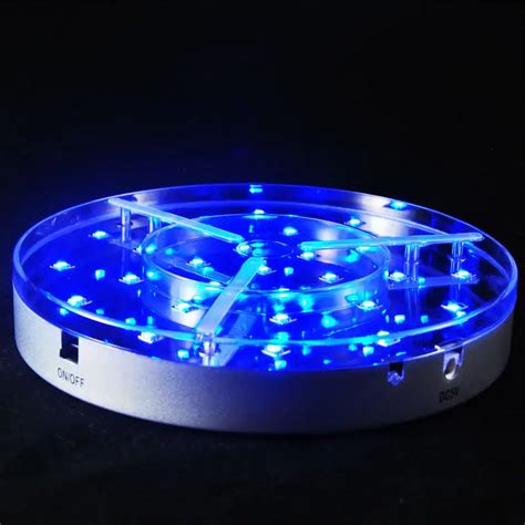 Rechargeable 8inch Led Centerpiece Light Base 28pcs Smd5050 Led Rgb