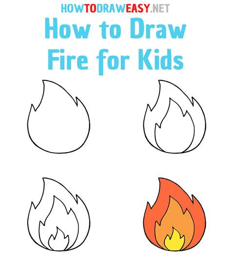 How To Draw A Flame Step By Step Drawing Guide By Daw