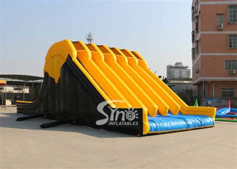 15x6m 6 Lane Vertical Rush Slide Adults Inflatable Obstacle Course For