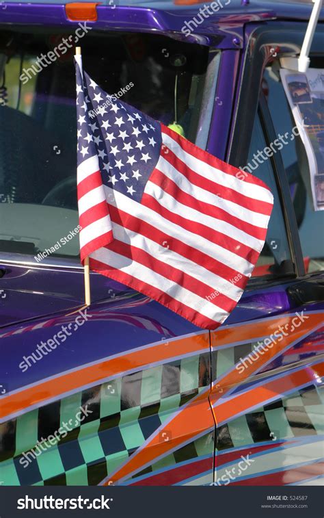 American Flag On Painted Truck Stock Photo 524587 Shutterstock