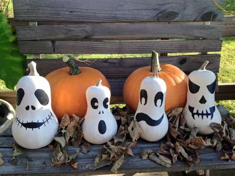 Transforming Butternut Squash Into Ghosts Halloween Gourds Halloween