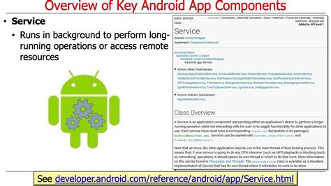 Overview Of Android Key App Components Youtube