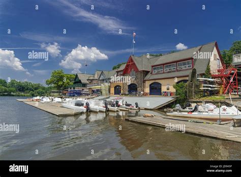 Boathouse Row Day Time Philadelphia Pennsylvania Usa Stock Photo Alamy