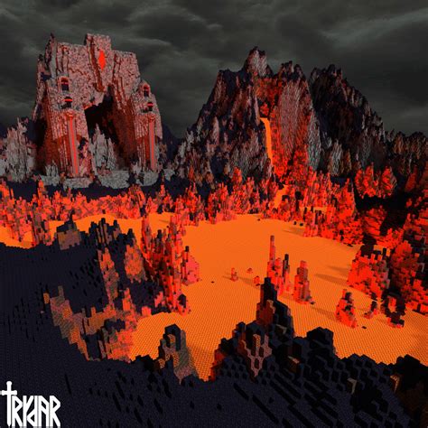 A Surface Volcanic Nether Biome Idea I Made In My World Rminecraftbuilds