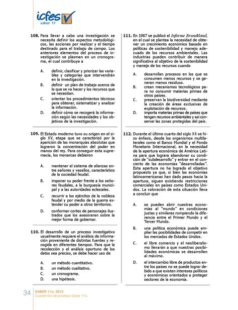 Cuadernillo De Orientaciones Sobre Pruebas Saber 11° By Pedro Soto Issuu