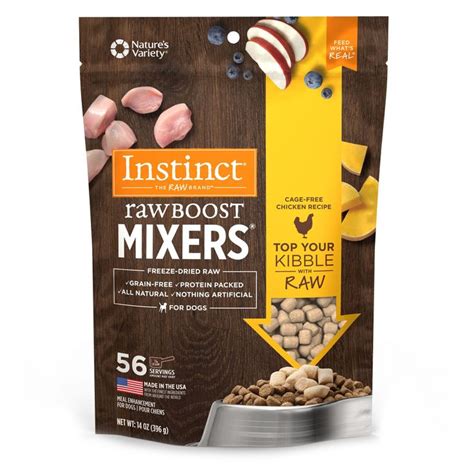 Put all ingredients into a food processor and blend. Instinct® Raw Boost Mixers Dog Food Topper - Grain Free ...