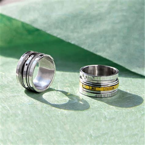 Sterling Silver Spinning Band Ring By Otis Jaxon