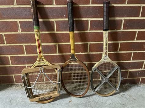 Vintage Tennis Rackets And Racket Clamps Other Antiques Art