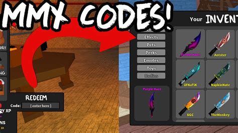 When other players try to make money during the game, these codes make it easy for you and you can reach what you need earlier with leaving others your behind. (MMX CODES) ALL CODES ON MURDER MYSTERY X! | Doovi