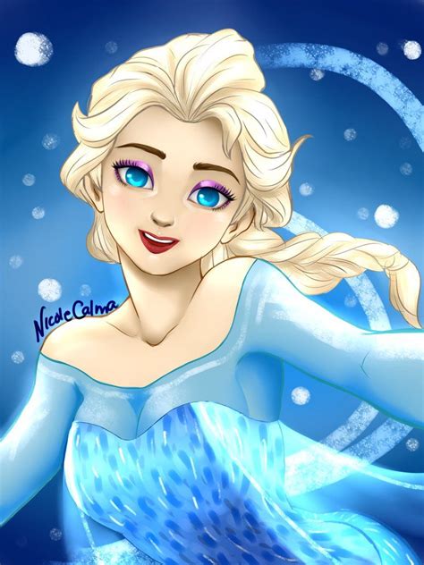 Elsa Selfie Disney Fan Art Walt Disney Animation Studios Frozen Fan Art