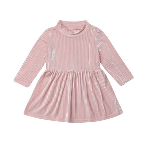 Buy Kids Toddler Baby Girl Velvet Dress Cute Long