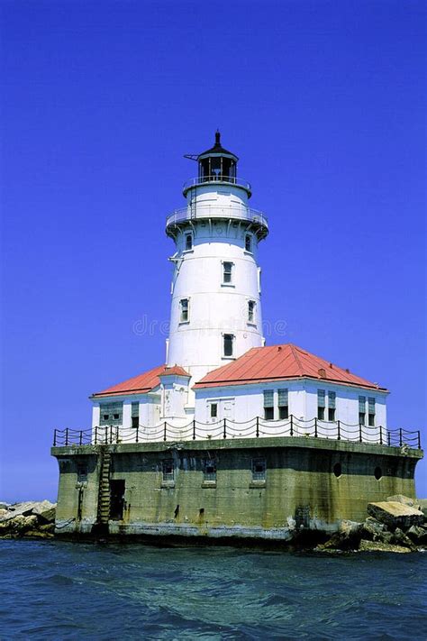 Chicago Harbor Lighthouse 55084 Stock Photo Image Of Lighthouses