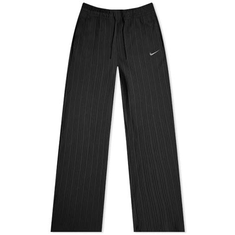 Nike Ribbed Jersey Wide Leg Pants Black And White End