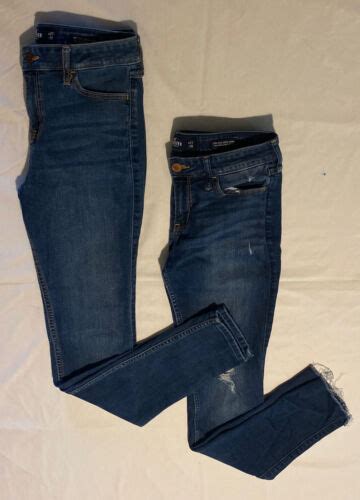 Women S Hollister Lot Of Super Skinny Denim Blue Jeans Size S R