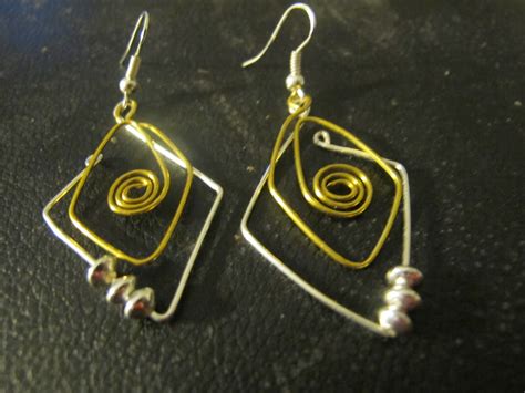 Naomi S Designs Handmade Wire Jewelry New Funky Wire Wrapped Earring