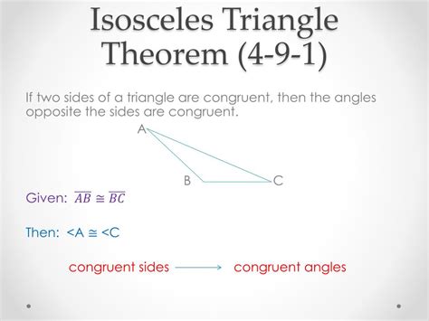 Ppt Isosceles And Equilateral Triangles Powerpoint Presentation Free