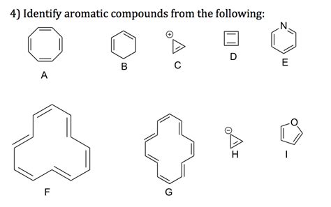 Solved 4 Identify Aromatic Compounds From The Following