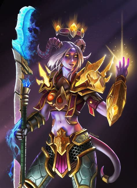 Lightforged Draenei Phazius By KyleKayhosDraws Warcraft Art World Of