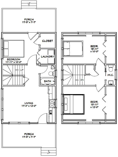 18x30 House 18x30h7i 999 Sq Ft Excellent Floor Plans