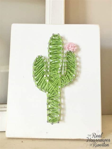 Cacti have a variety of uses: Cactus String Art Tutorial