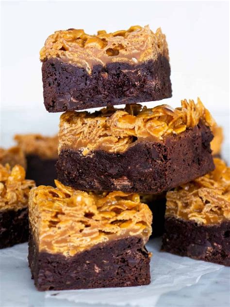 Brownies Med Cornflakes I Saltkolas S Brinken Bakar Bakning