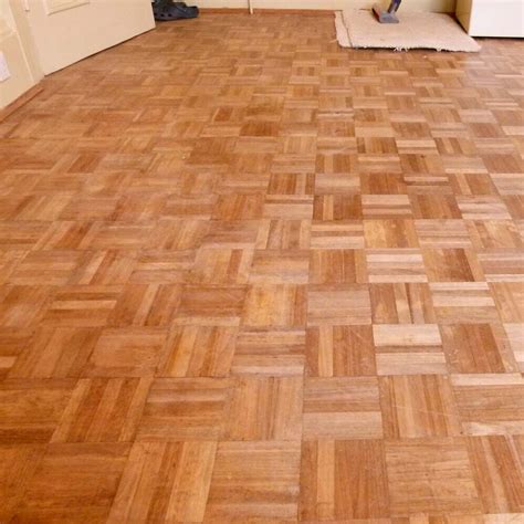 Reclaimed Solid Wood Parquet Flooring 18 Square Meters In Hornsea