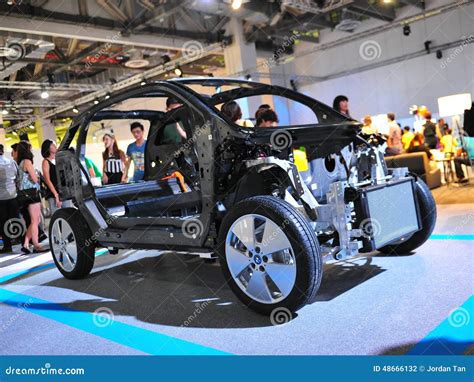 Chassis Of Bmw I3 Urban Electric Car On Display At Bmw World 2014