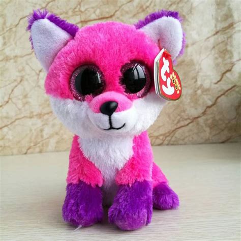 Joey Fox Ty Beanie Boos 1pc 15cm Big Eye Plush Toys Stuffed Animals