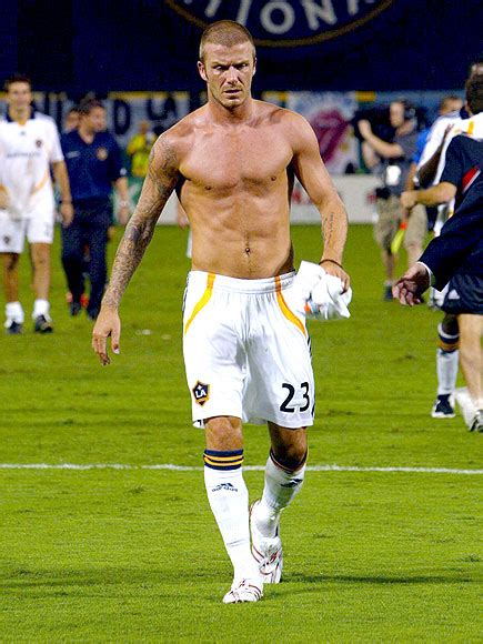 David Beckham Retires Shirtless Soccer Photos