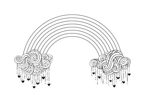 Black And White Rainbow Illustrations Royalty Free Vector Graphics