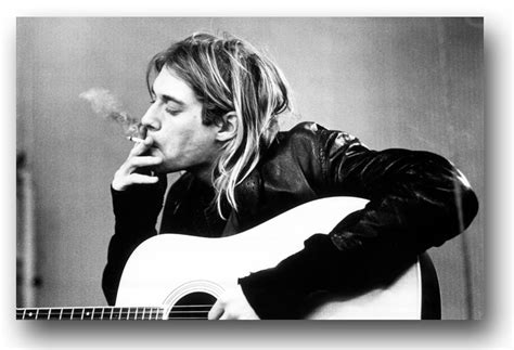 Nirvana Poster Kurt Smoking Wide 11 X 17 Inches Sameday Ship Usa