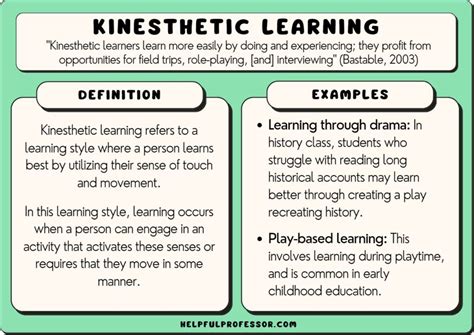 Kinesthetic Learning Examples