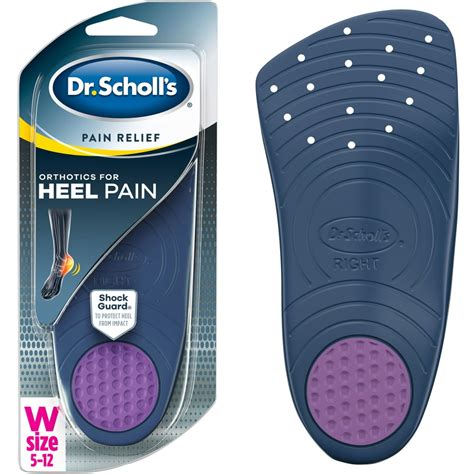 Dr Scholl’s Heel Pain Relief Orthotic Inserts For Women 5 12 Insoles For Plantar Fasciitis