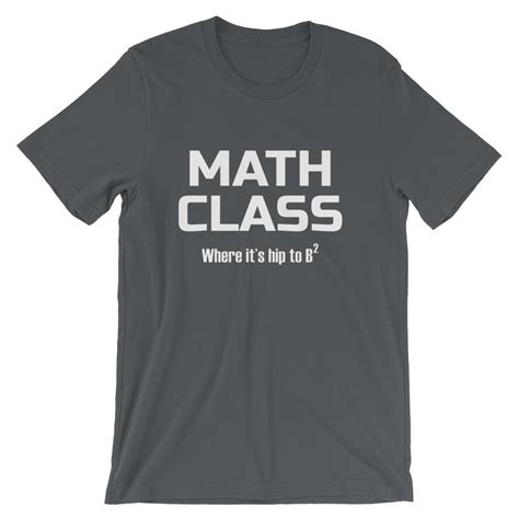 Funny Math Pun Shirt For Mathematics Teachers Hip To B Squared Short