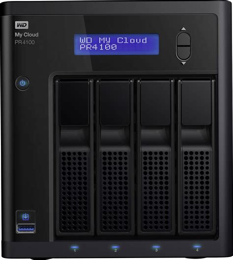 Wd My Cloud™ Pro Pr4100 Nas Server 24 Tb 4 Bay Built In Display