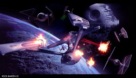 Amazing Star Warsstar Trek Crossover Artwork